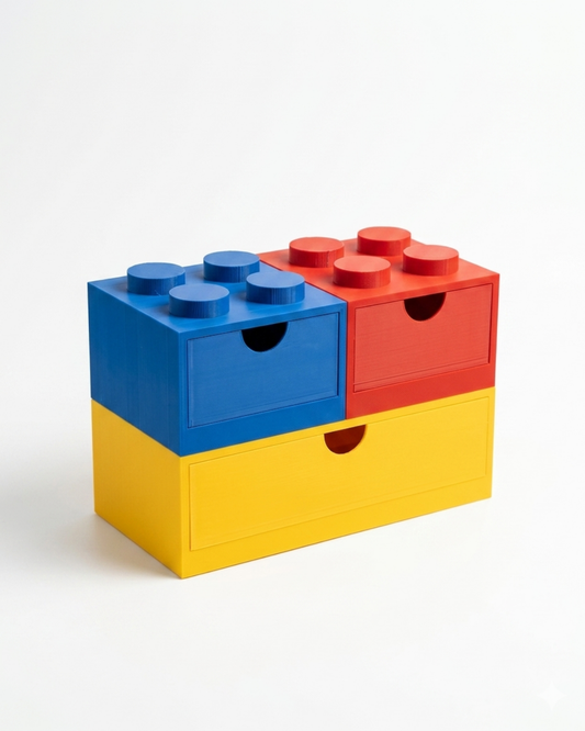 Organizer LEGO® Brik - Cassettiera modulare da scrivania