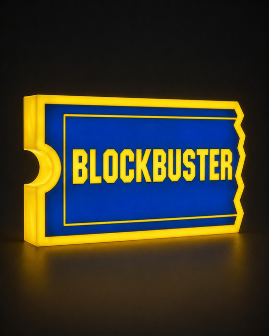 Lightbox Blockbuster Video – Insegna LED Vintage da Collezione