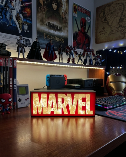Lampada LED Lightbox Marvel