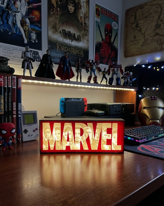 Lampada LED Lightbox Marvel