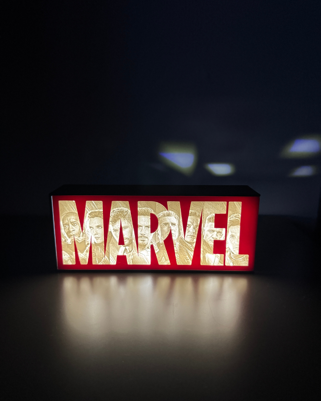 Lampada LED Lightbox Marvel