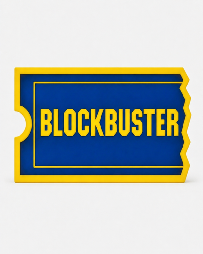 Lightbox Blockbuster Video – Insegna LED Vintage da Collezione
