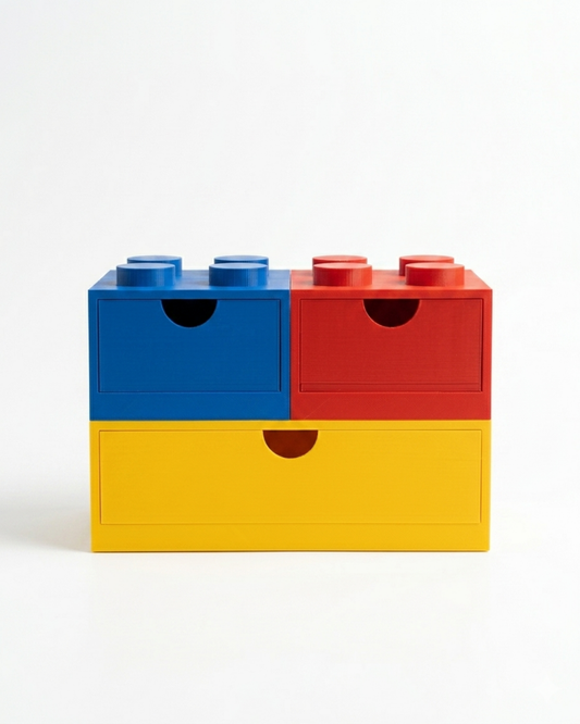 Organizer LEGO® Brik - Cassettiera modulare da scrivania