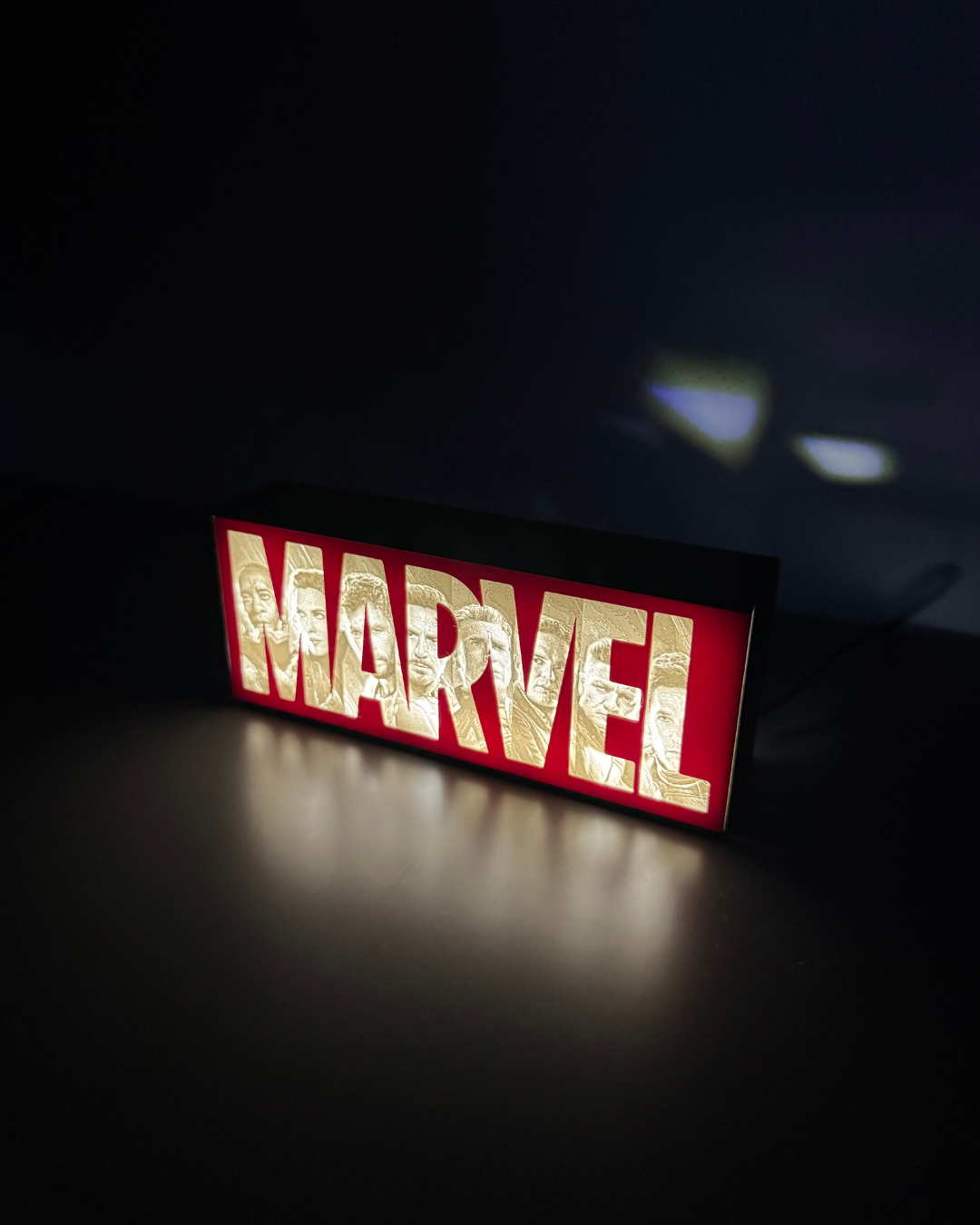 Lampada LED Lightbox Marvel