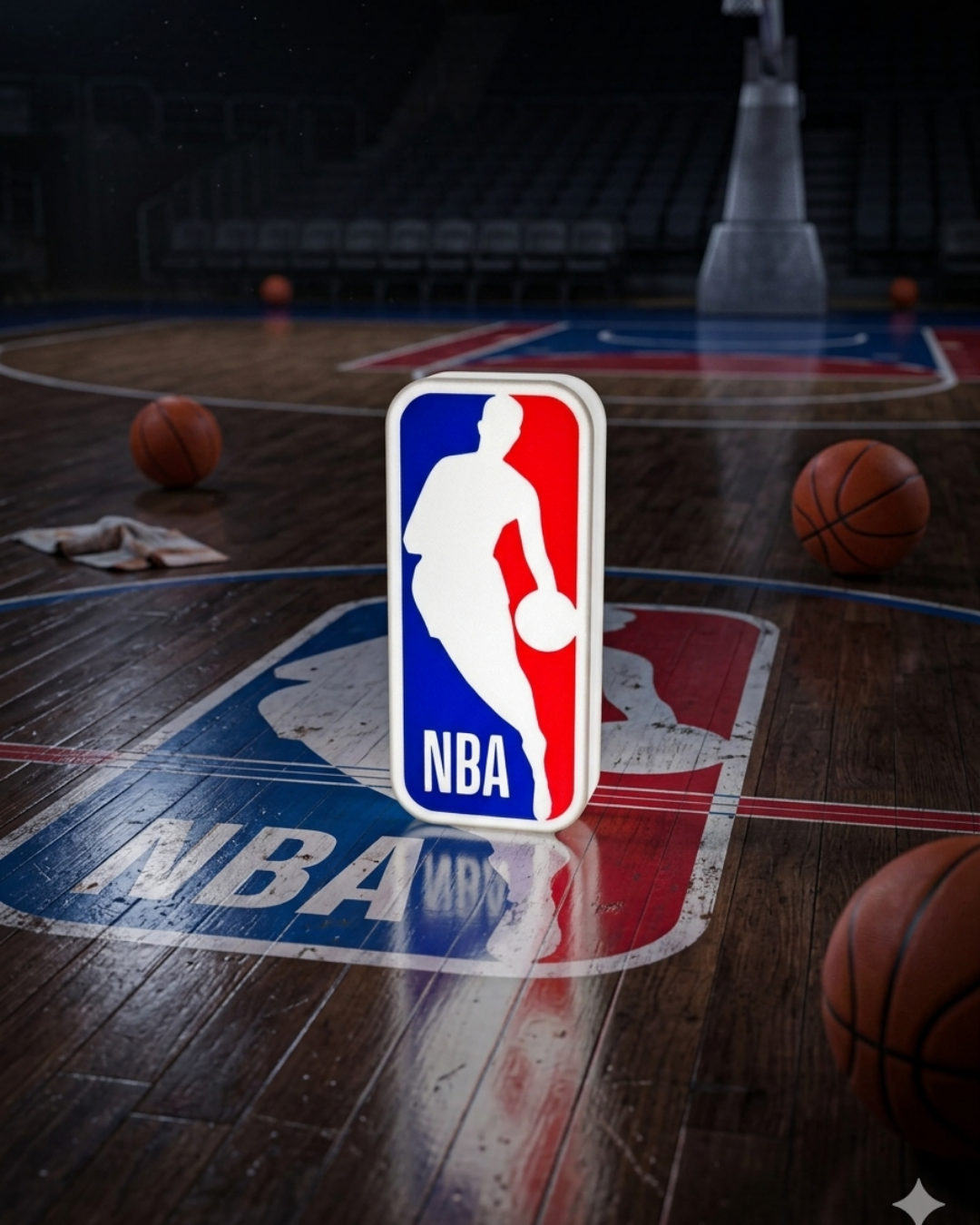 Lightbox NBA logo LED USB