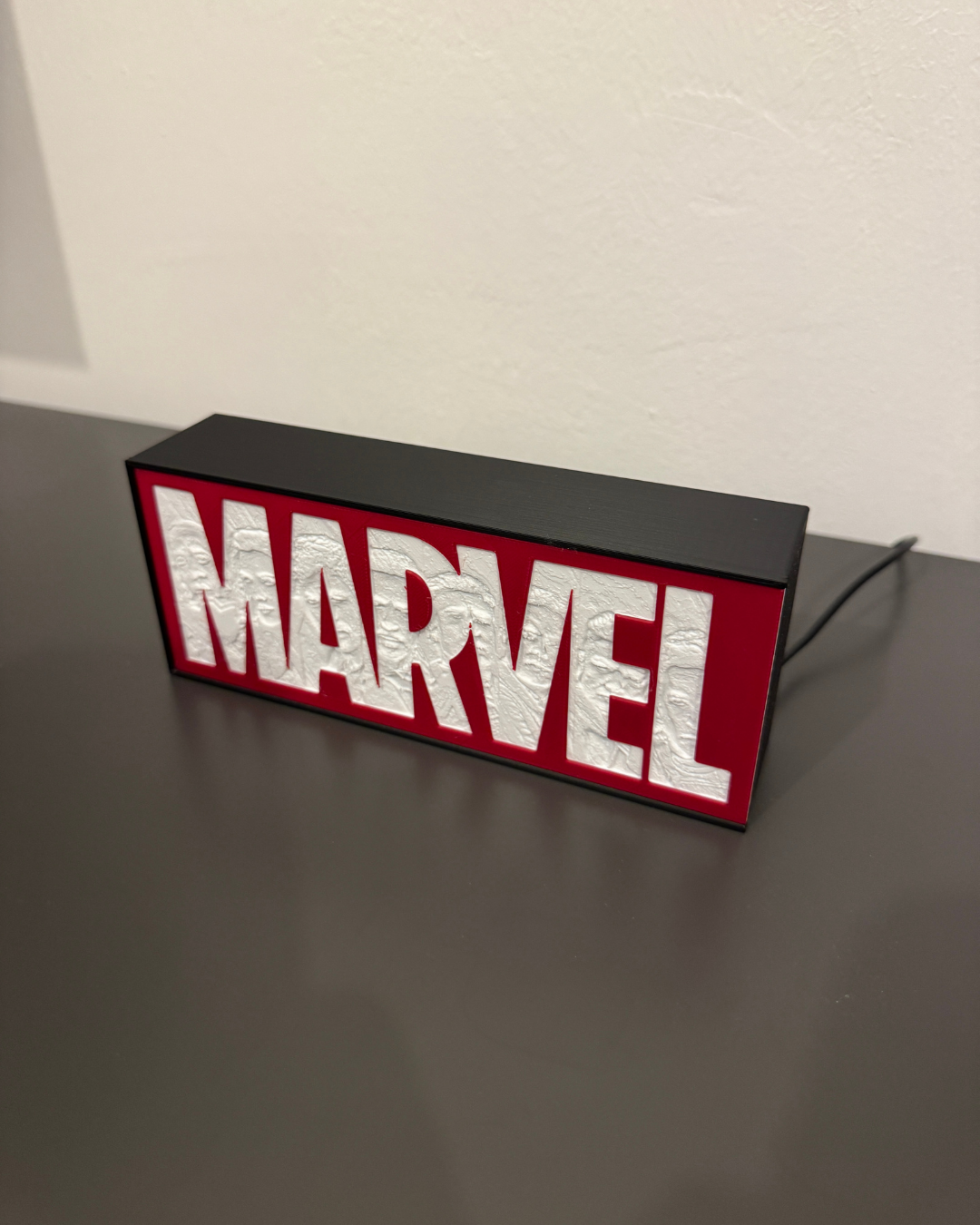 Lampada LED Lightbox Marvel