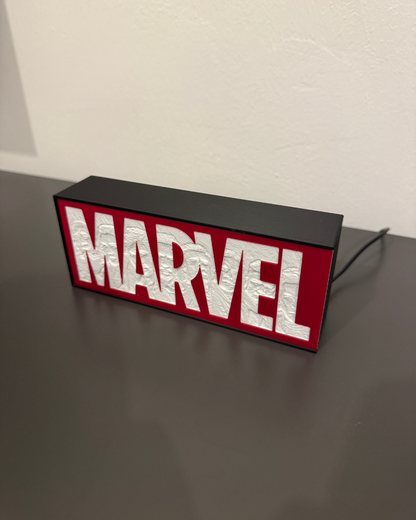 Lampada LED Lightbox Marvel