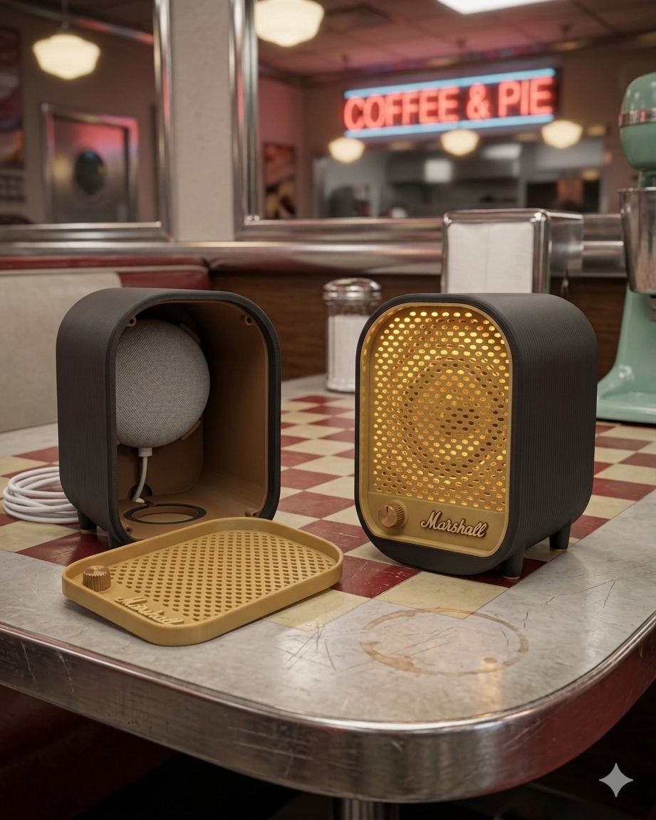 Radio Vintage per dispositivo ALEXA con luce integrata