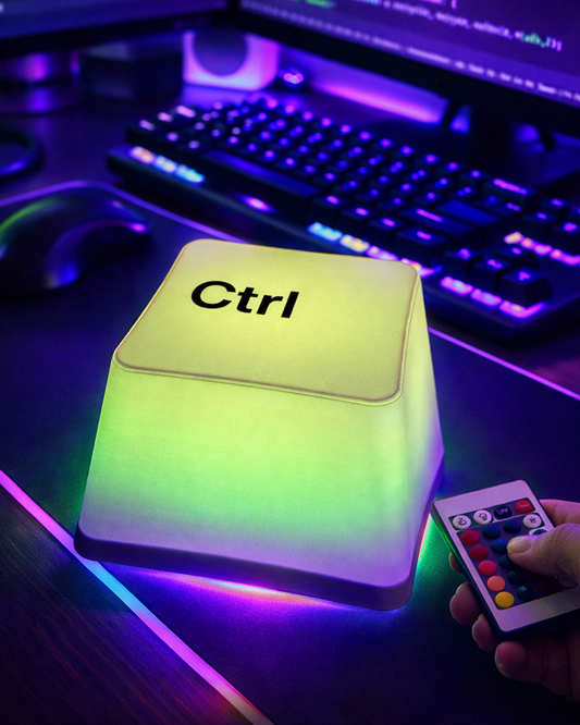 Pulsante CTRL Gigante RGB Lightbox con Telecomando